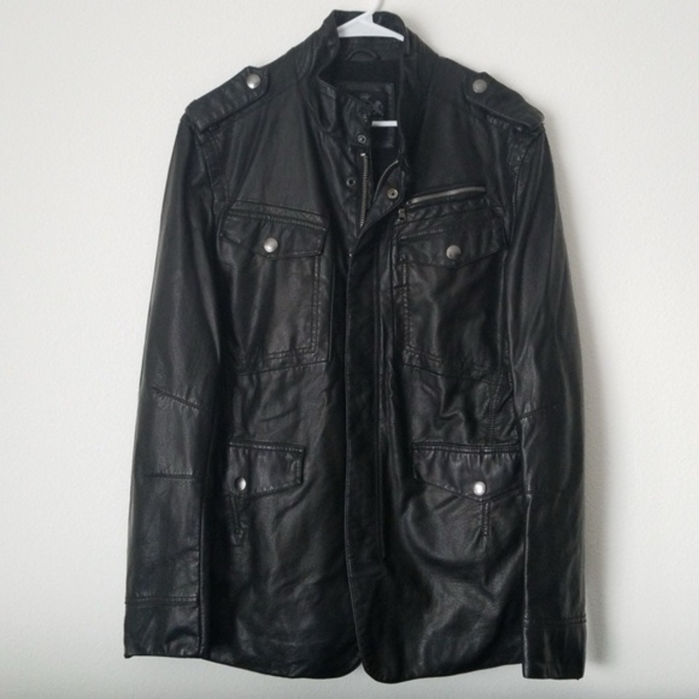 Express Men’s Black Military Jacket